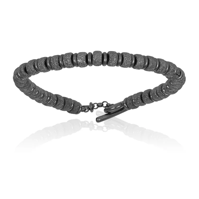 Black PVD Grey Bracelet Combination