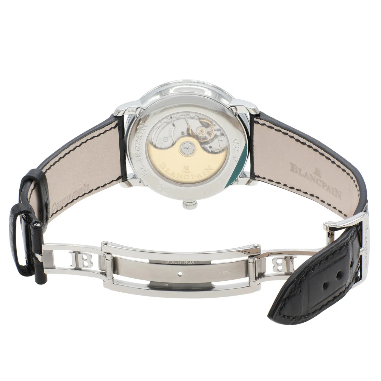 Blancpain Stainless Steel Villeret Quantieme Complet 6654a-1127-55b