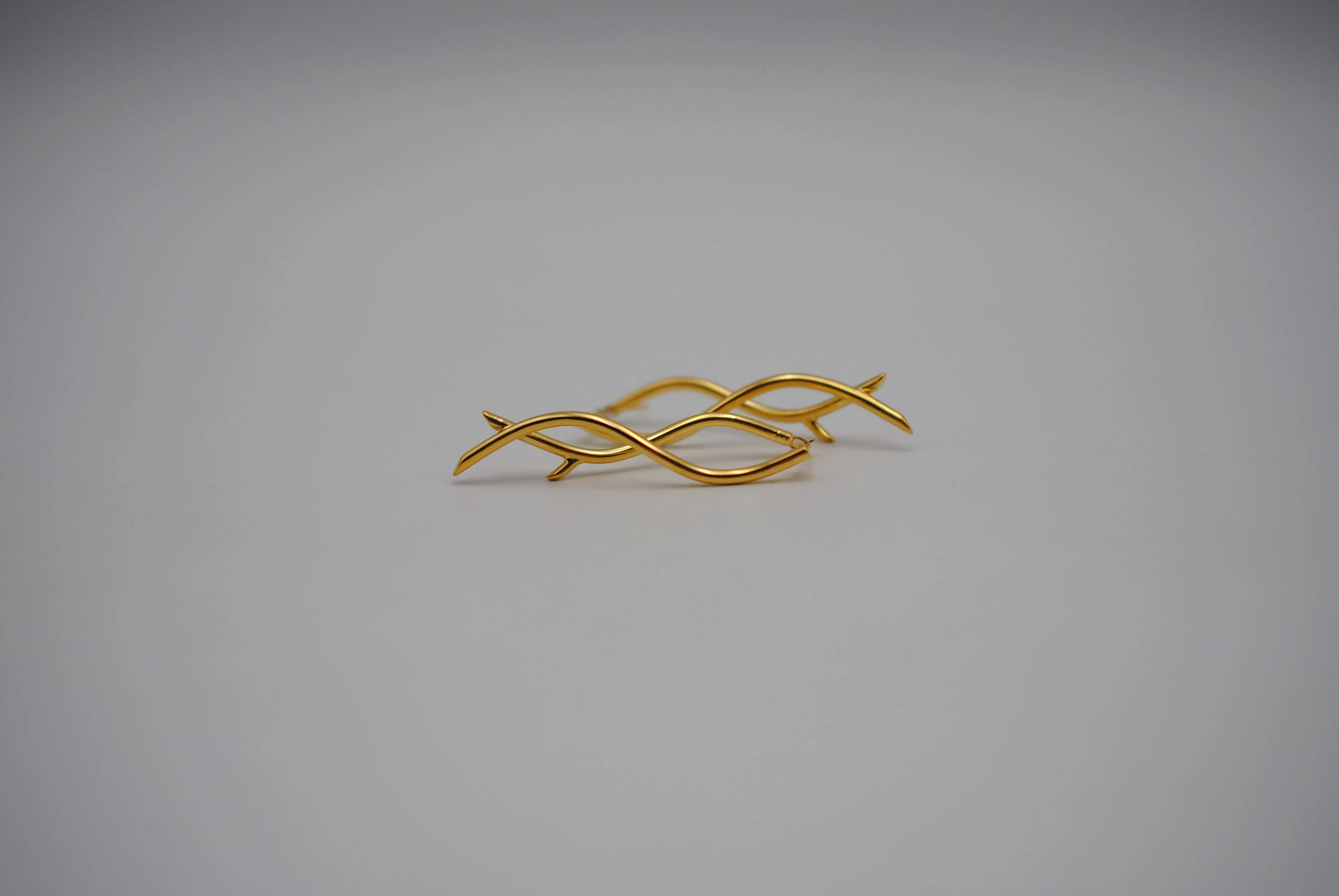 Branch Yellow Gold Dangle Earrings