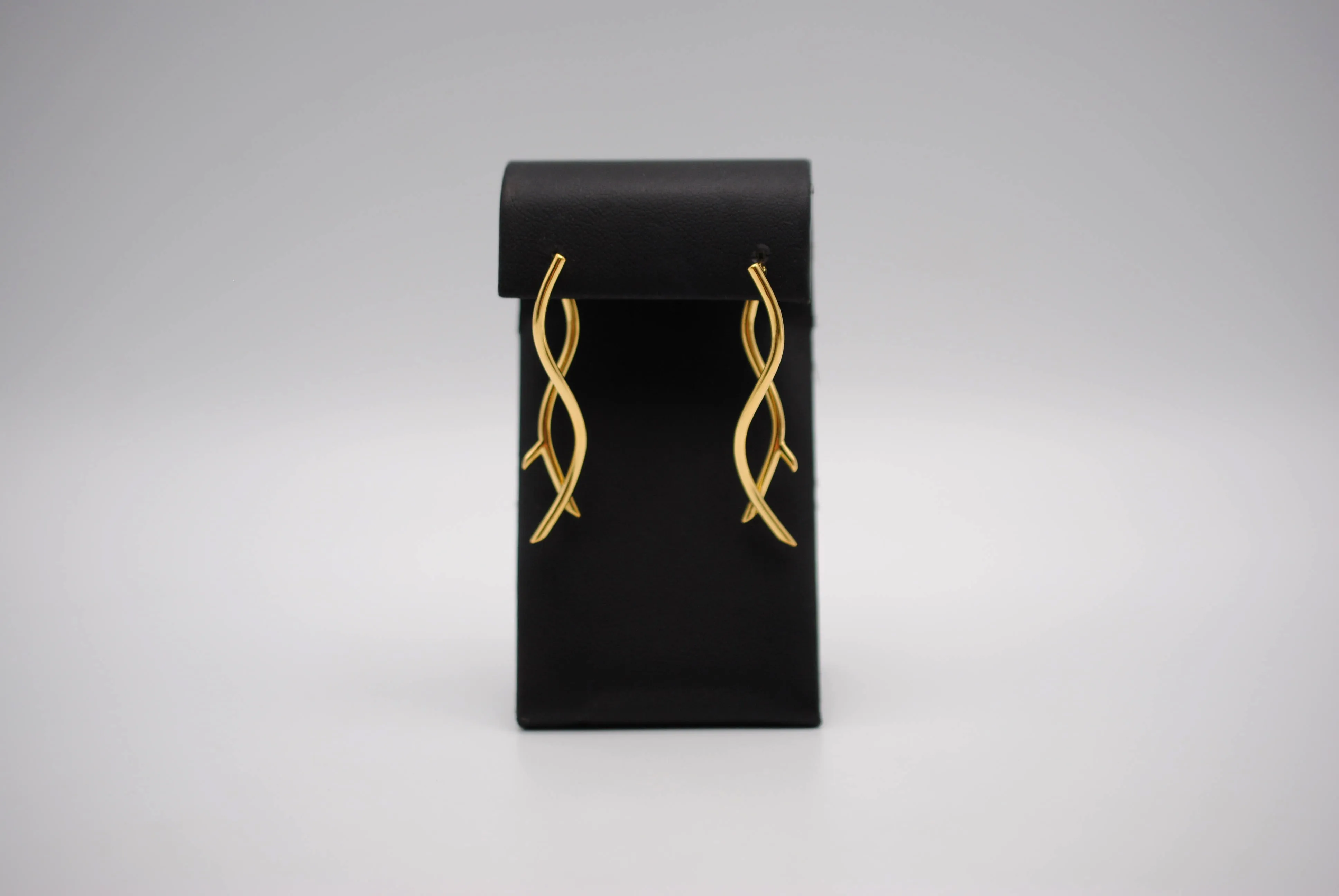 Branch Yellow Gold Dangle Earrings