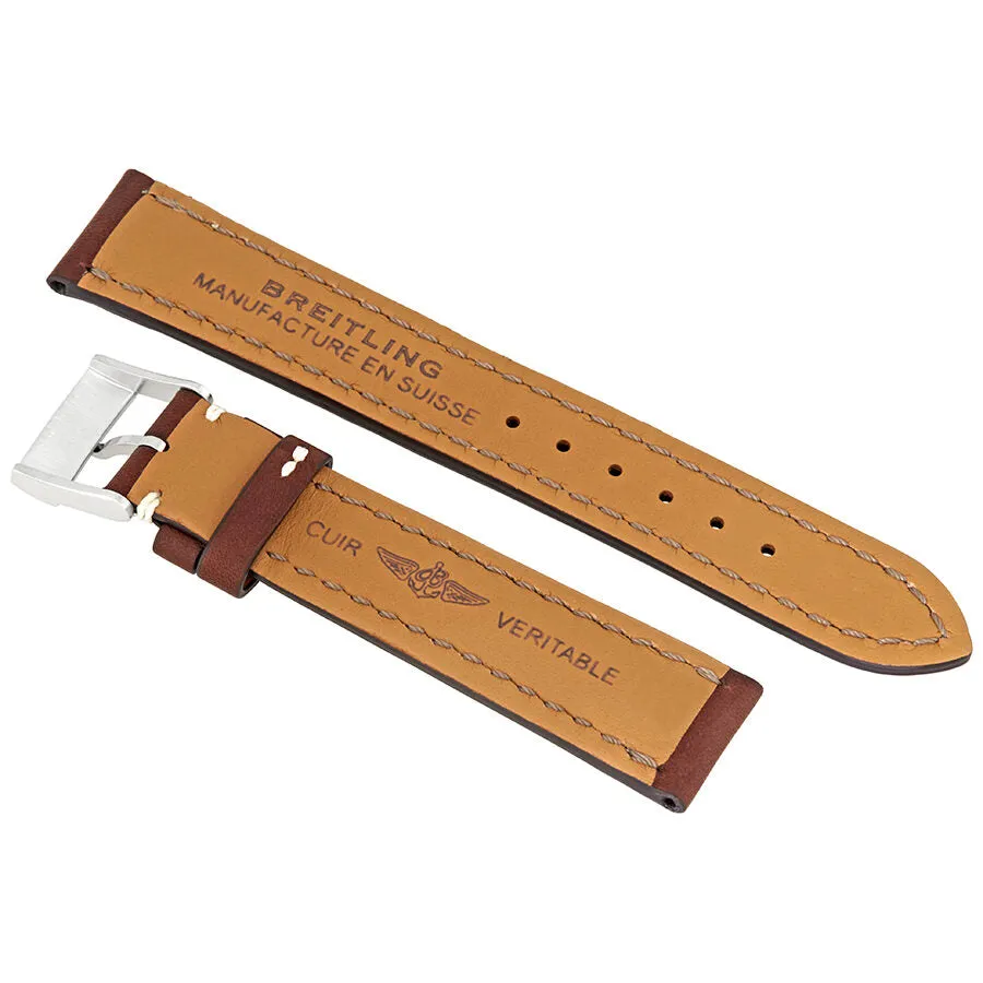 Breitling Brown 18MM Leather Strap 416X-A16D.1