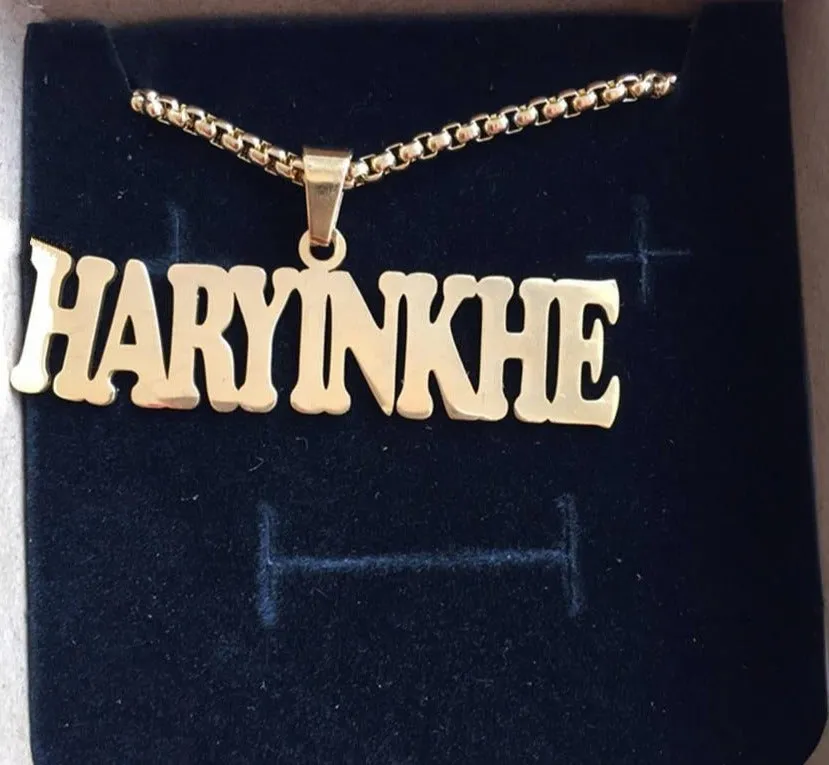 Bubble letter Necklace