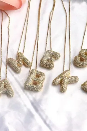 Bubble Letter Necklaces
