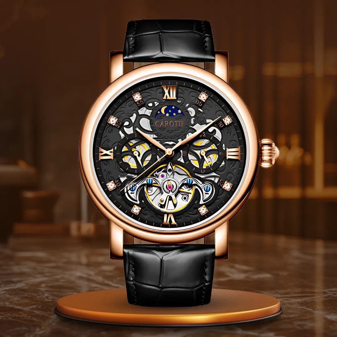 BUSINESS LEATHER BRACELET | Elegant Time Measurement