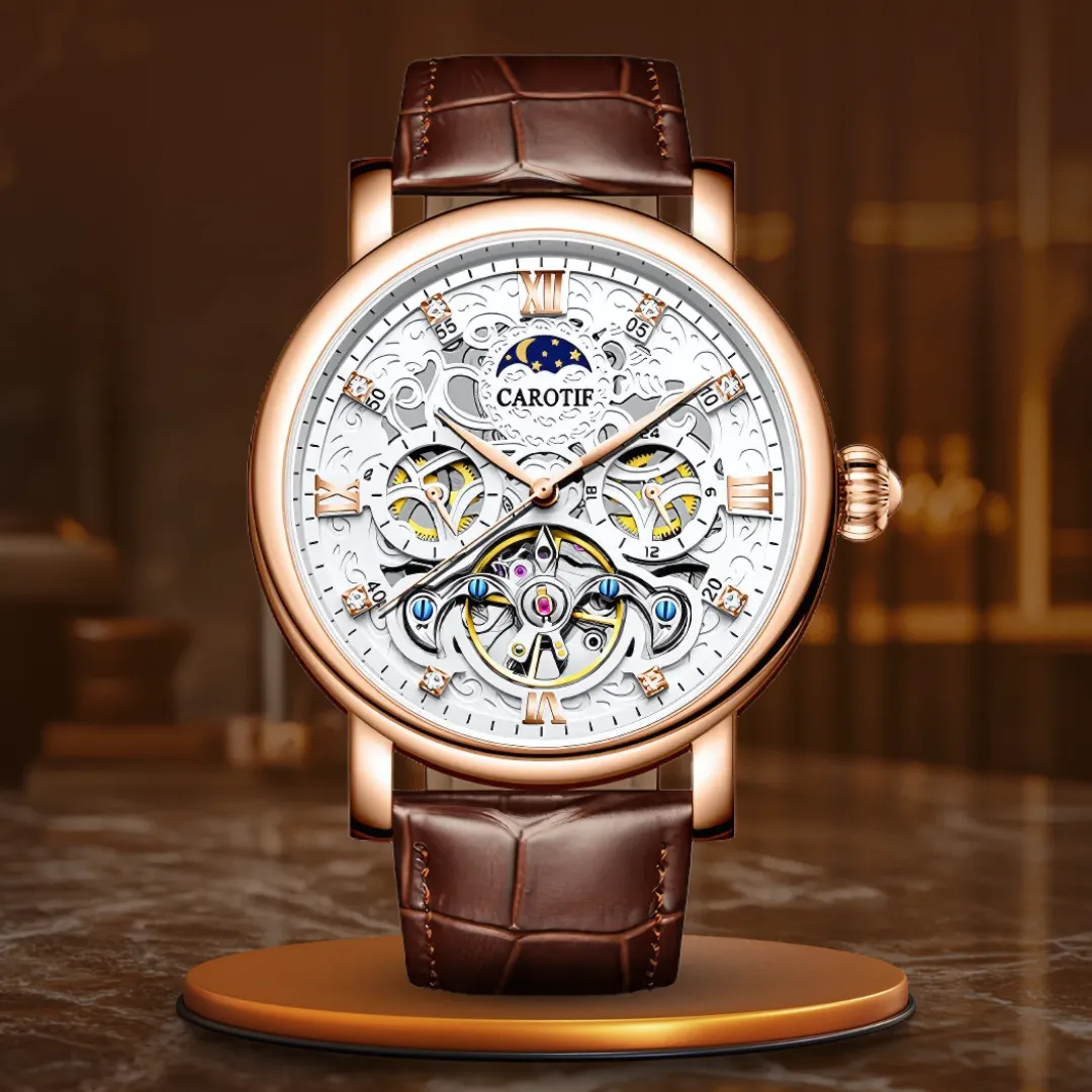 BUSINESS LEATHER BRACELET | Elegant Time Measurement