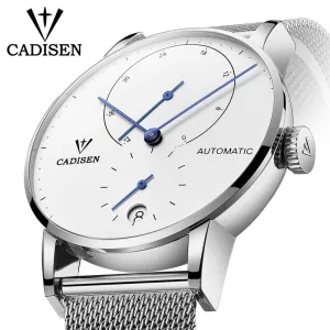 CADISEN - Original Mens Watches CADISEN 2019 Top Luxury Brand  Automatic Mechanical Watch Men Full Steel Business Waterproof Fashion Sport Watches