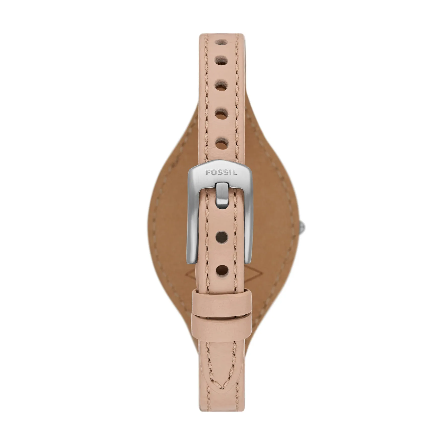 Carlie Three-Hand Latte Eco Leather Watch