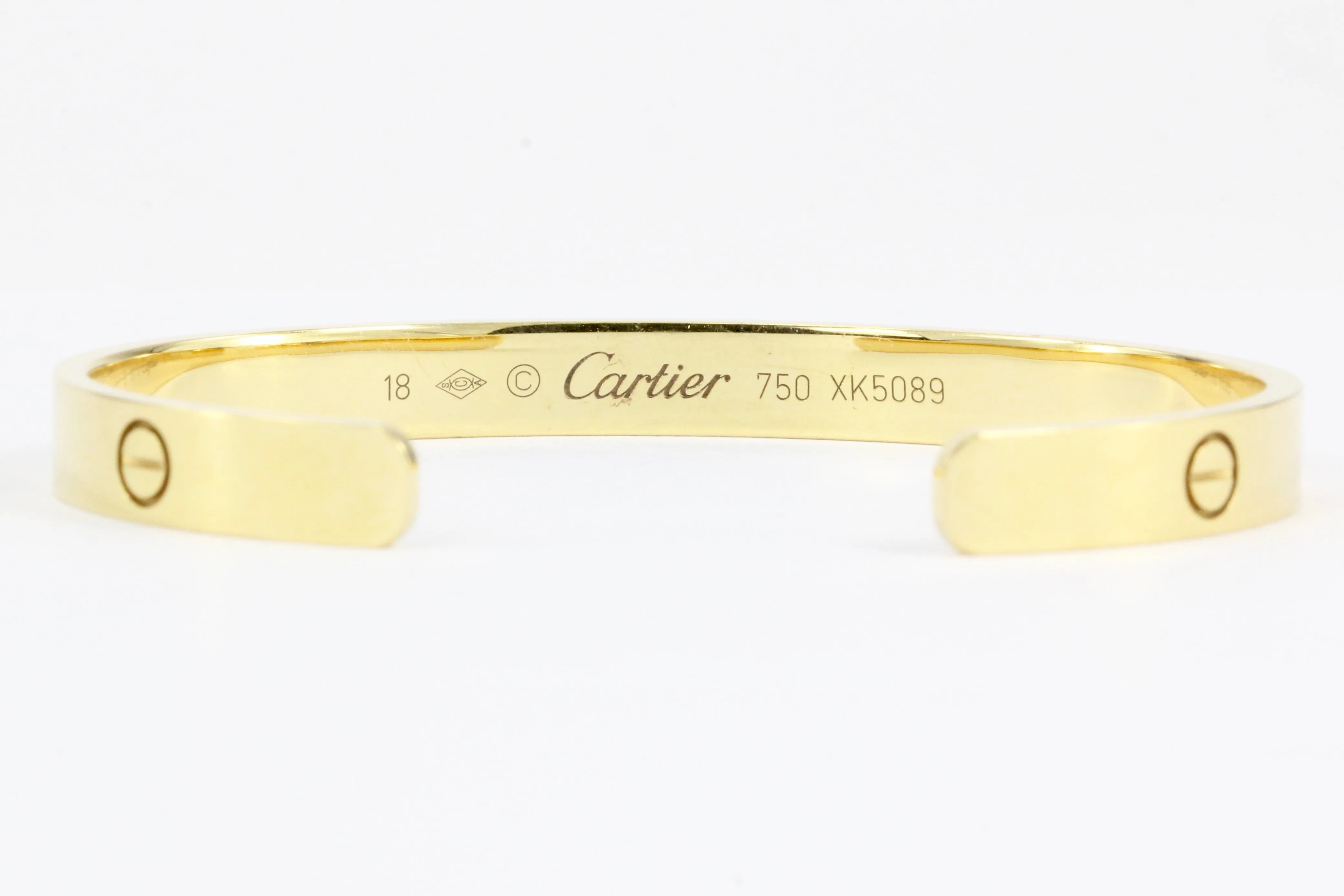 Cartier Love Bangle Cuff Size 18