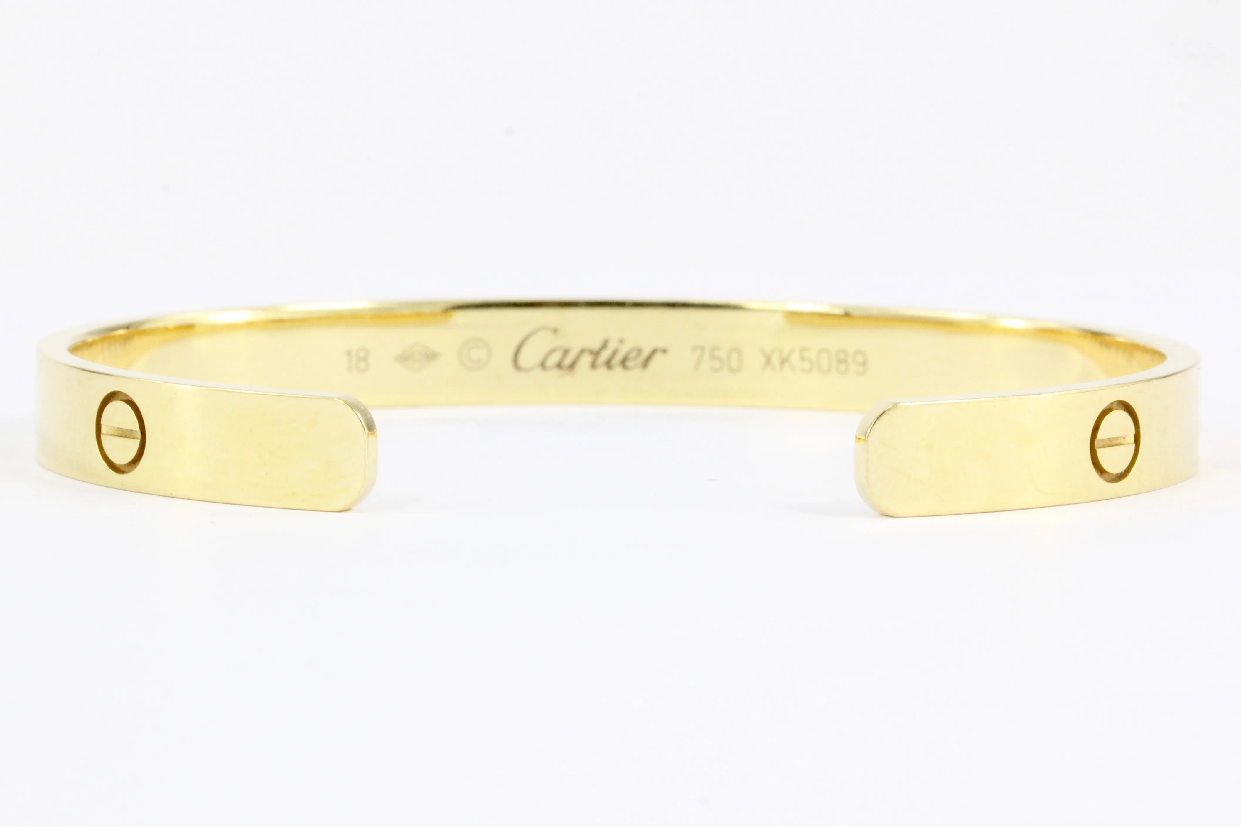 Cartier Love Bangle Cuff Size 18