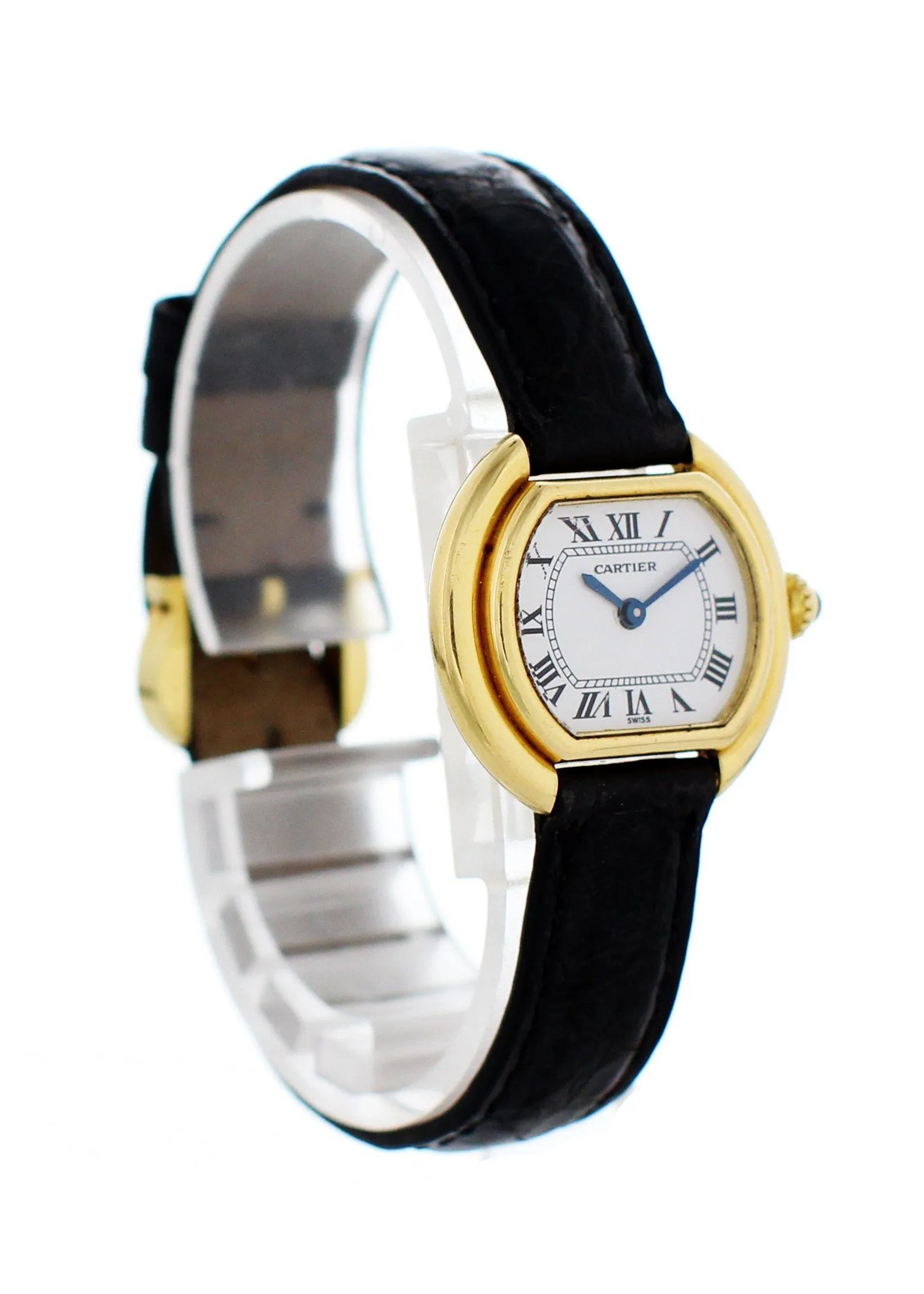 Cartier Paris Ellipse Gondole 18k Yellow Gold Ladies Watch