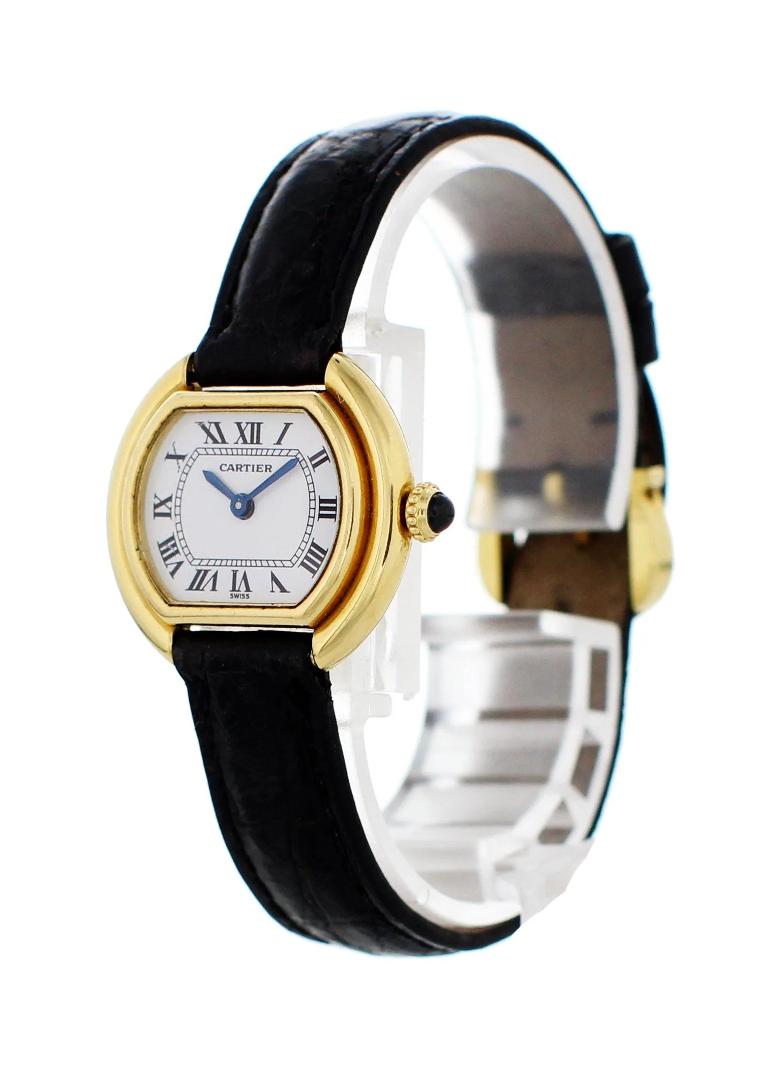 Cartier Paris Ellipse Gondole 18k Yellow Gold Ladies Watch