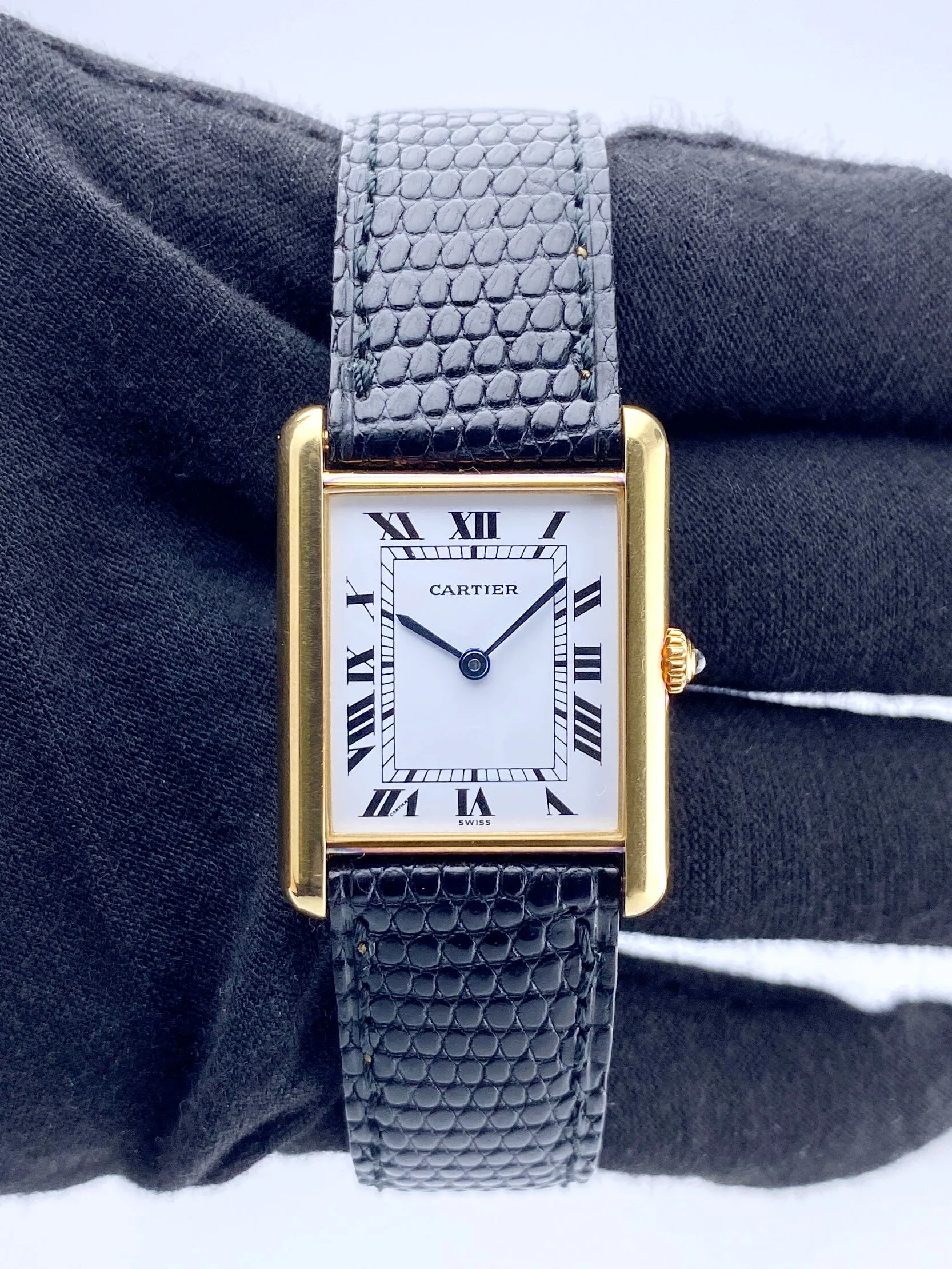 Cartier Tank Paris Quartz 18K Yellow Gold Ladies Watch