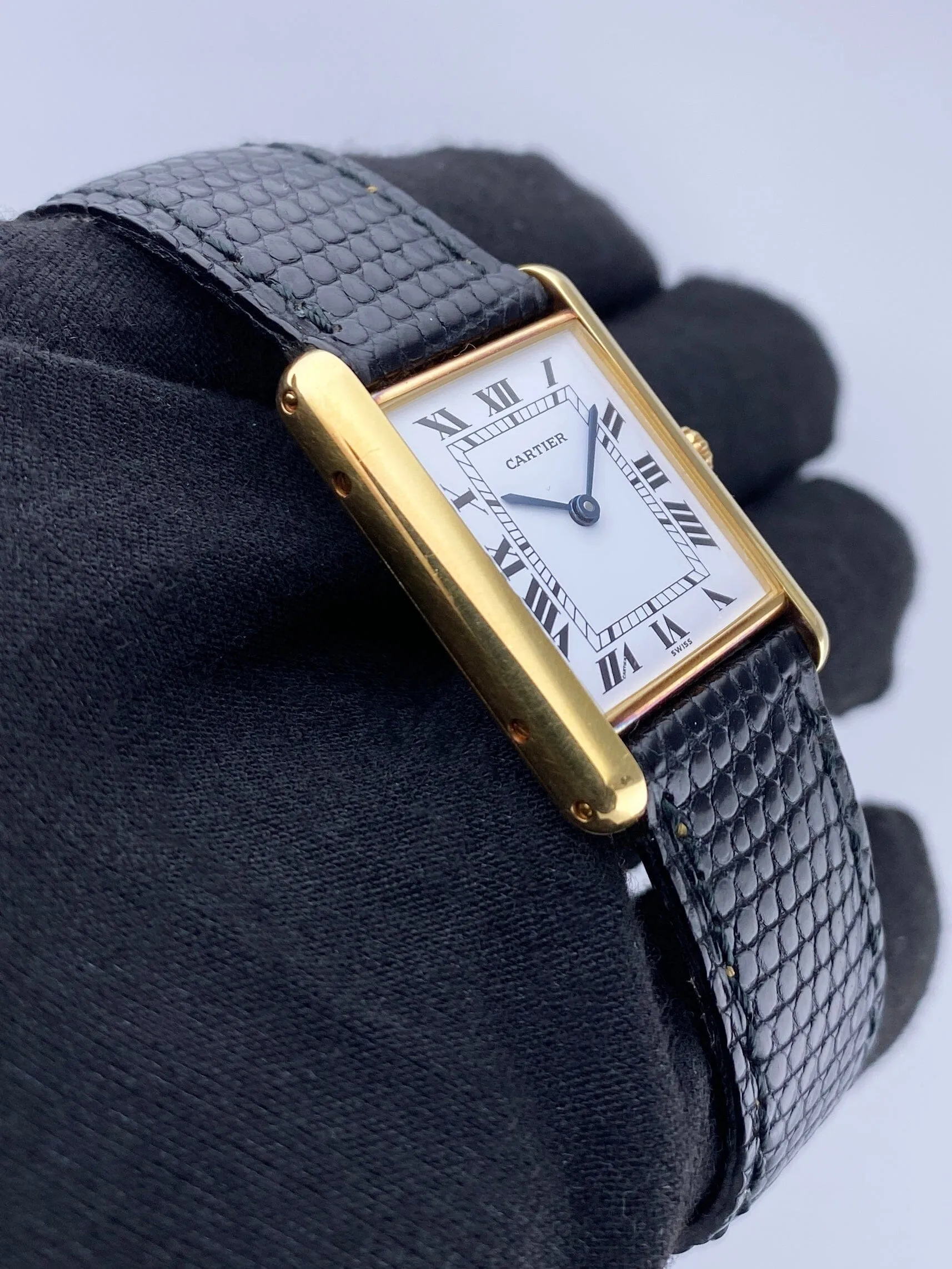 Cartier Tank Paris Quartz 18K Yellow Gold Ladies Watch