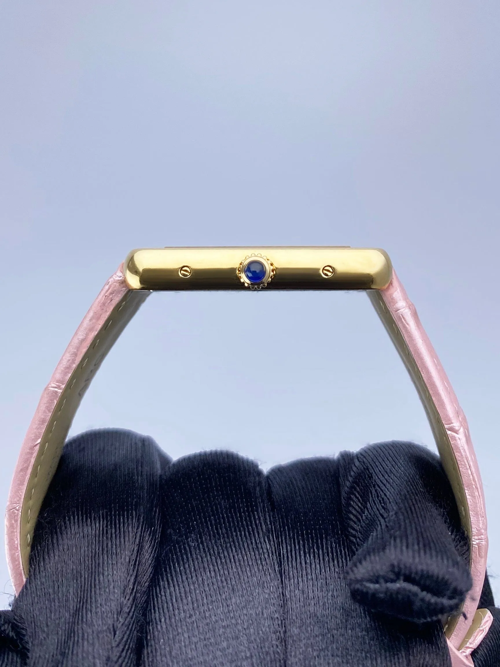 Cartier Tank Solo W1018855 Large Size 18K Yellow Gold Ladies Watch