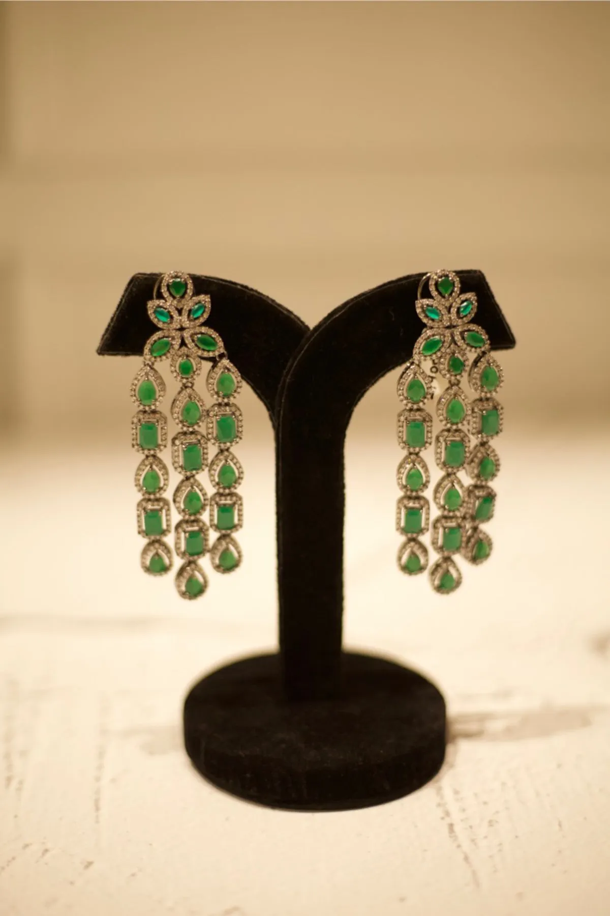 Cascade Diamond Cocktail Earrings