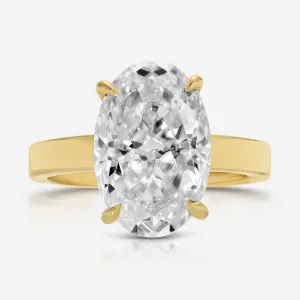 Cass (7ct) Oval Engagement Ring ( ) Hidden Halo