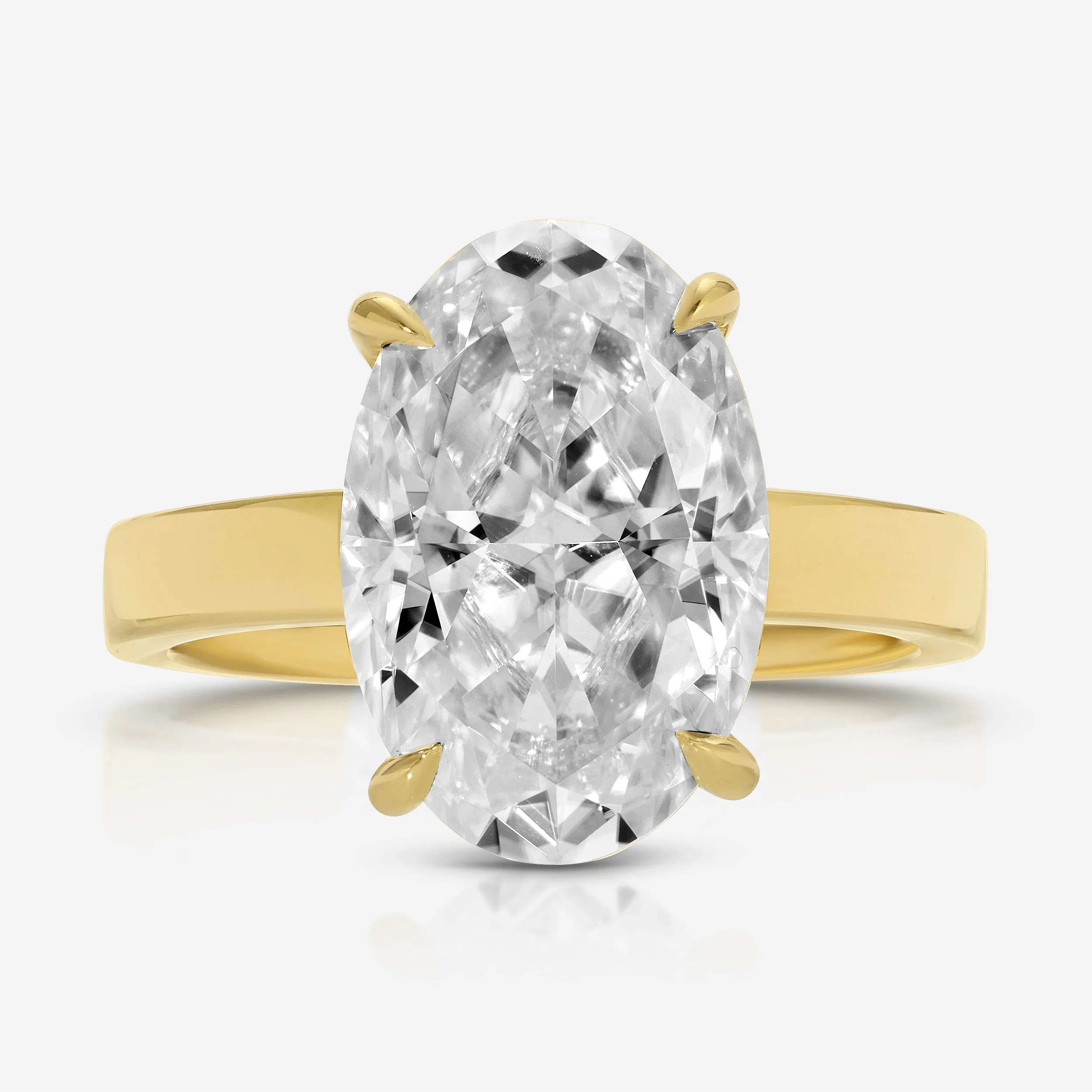 Cass (7ct) Oval Engagement Ring ( ) Hidden Halo