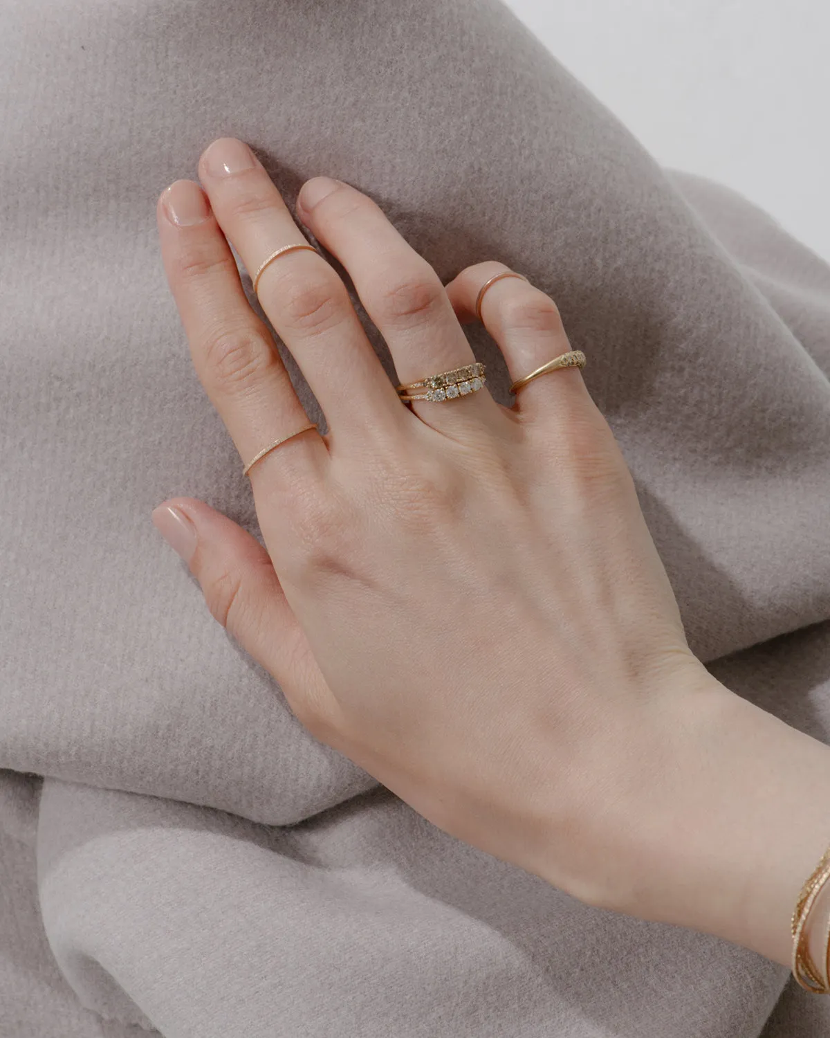 champagne diamond ophelia ring