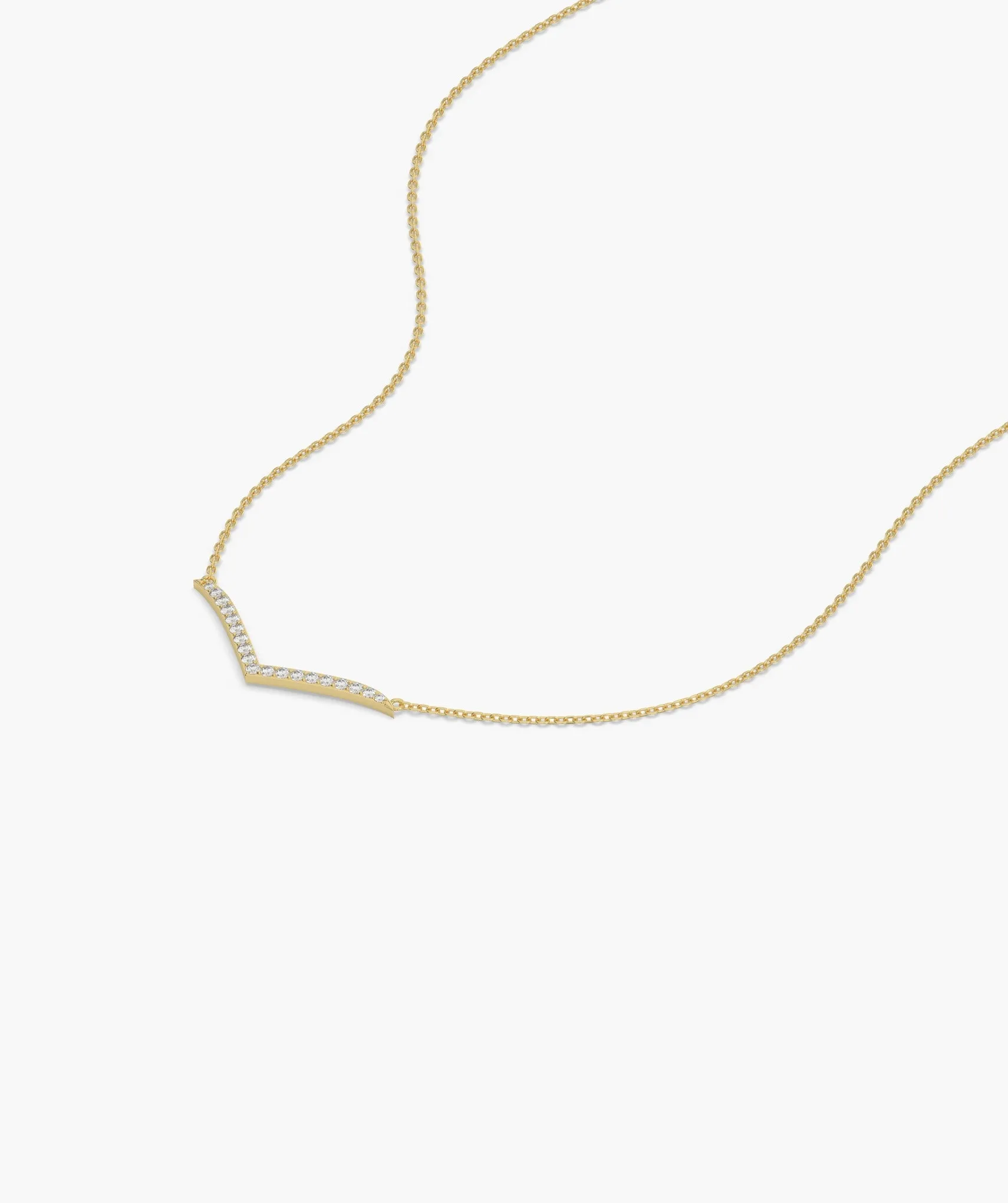 Chic Chevron Gold Necklace