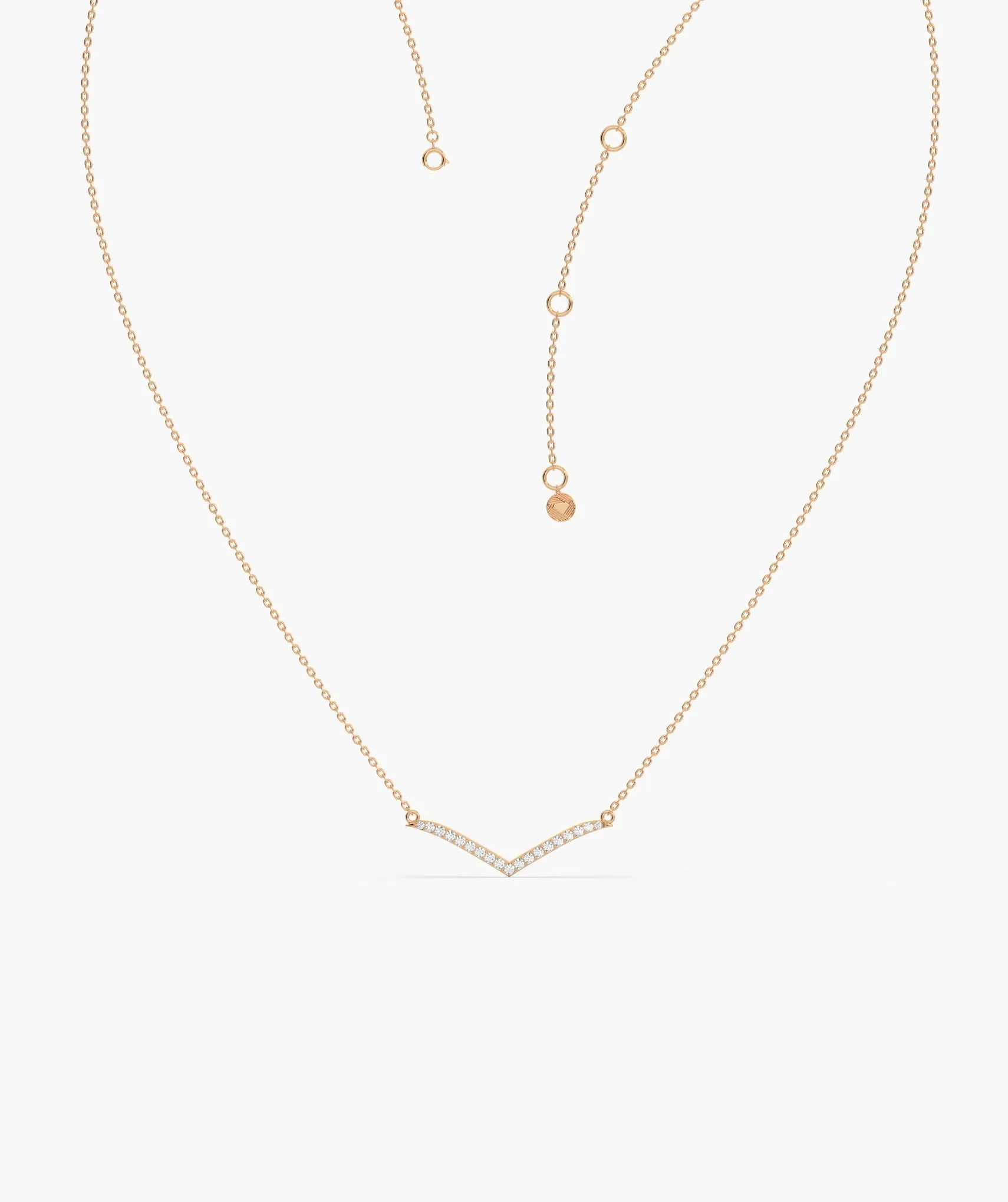Chic Chevron Gold Necklace