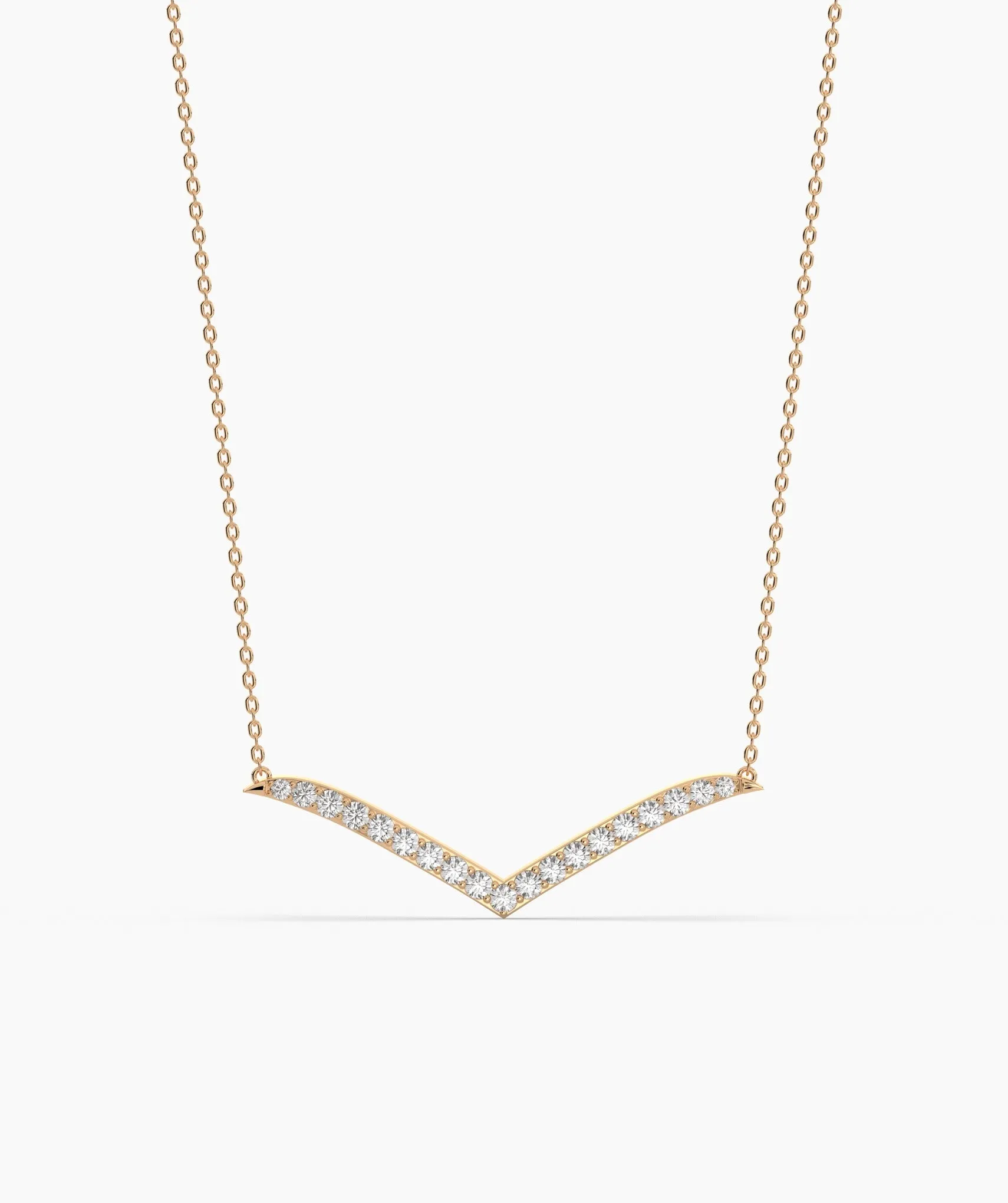Chic Chevron Gold Necklace