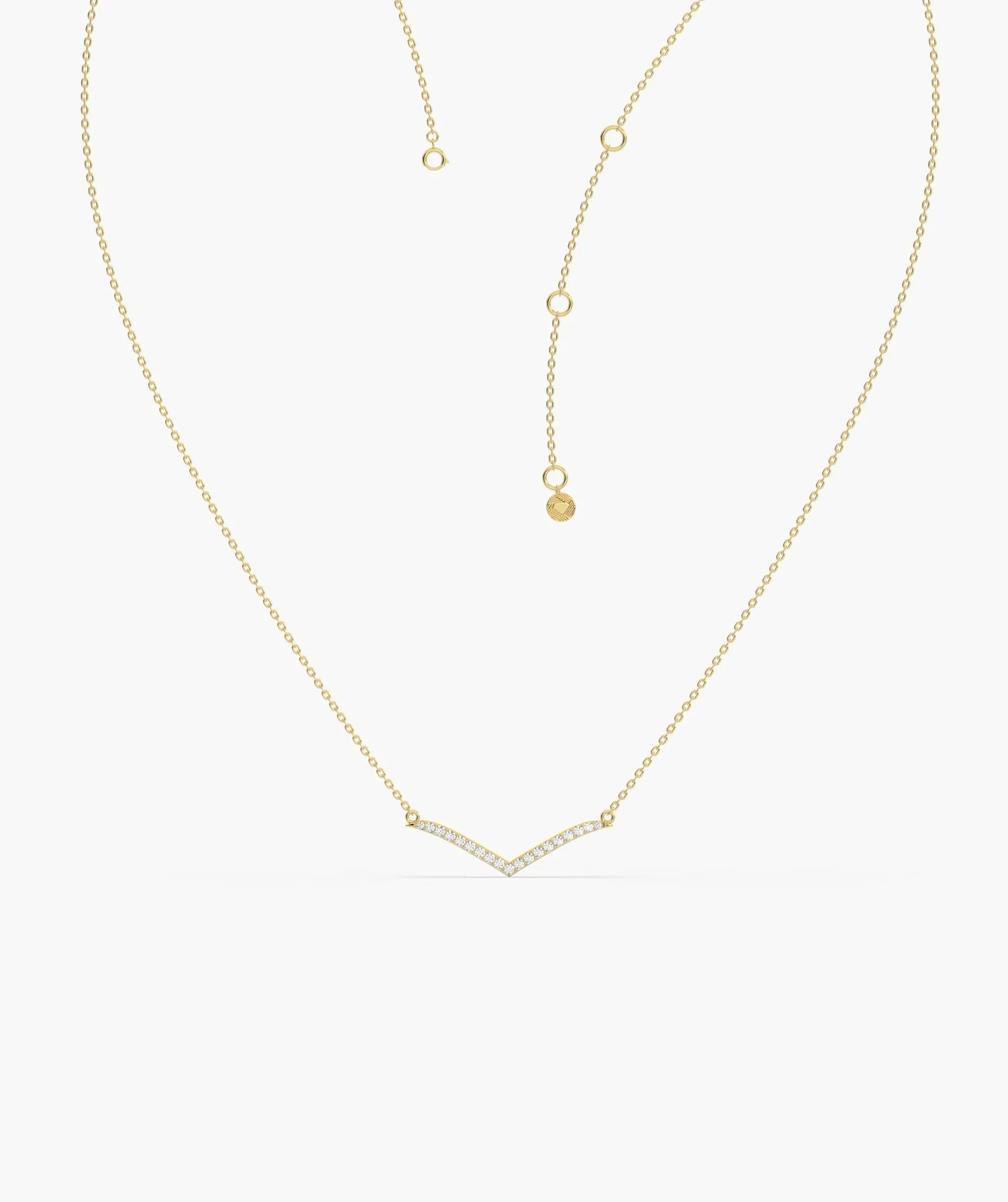 Chic Chevron Gold Necklace