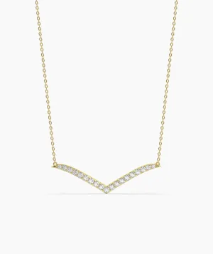 Chic Chevron Gold Necklace