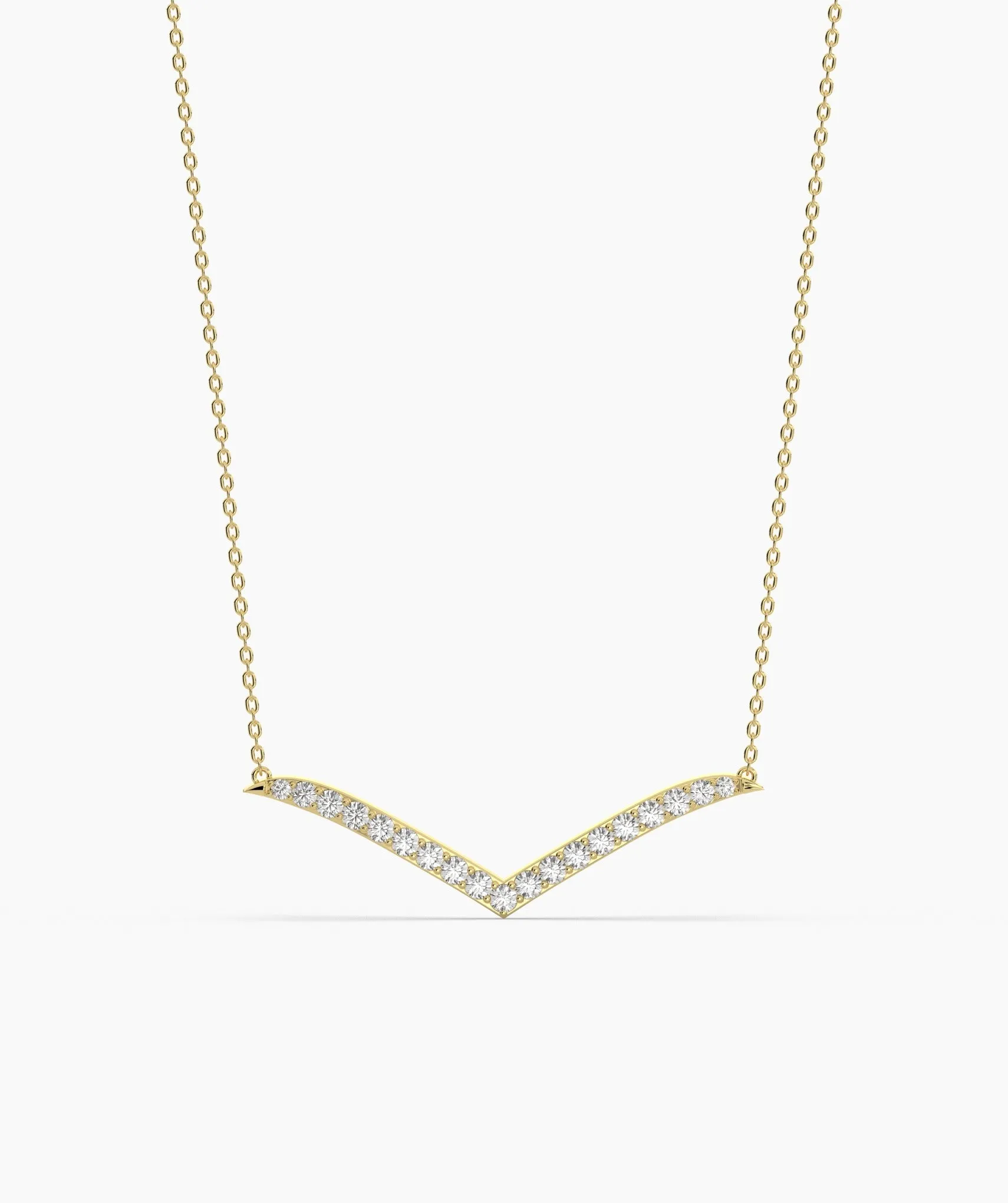 Chic Chevron Gold Necklace
