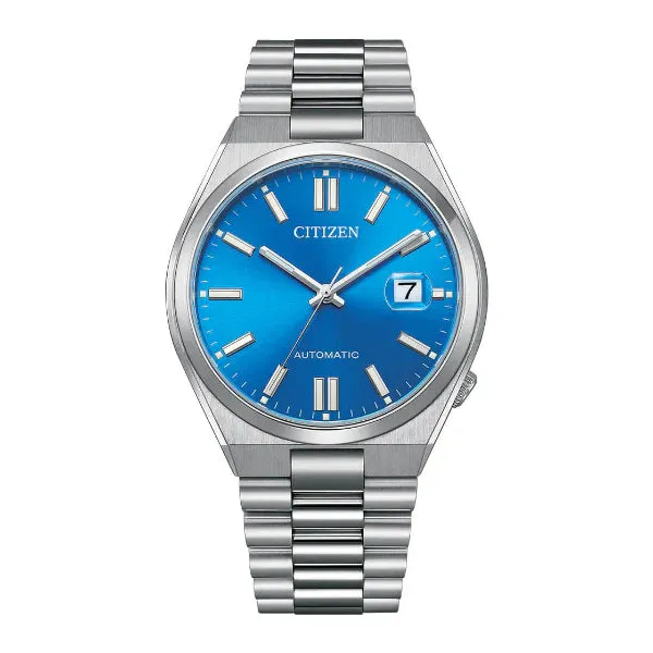 Citizen Tsuyosa Silver Stainless Steel Blue Dial Automatic Watch for Gents - NJ0158-89L