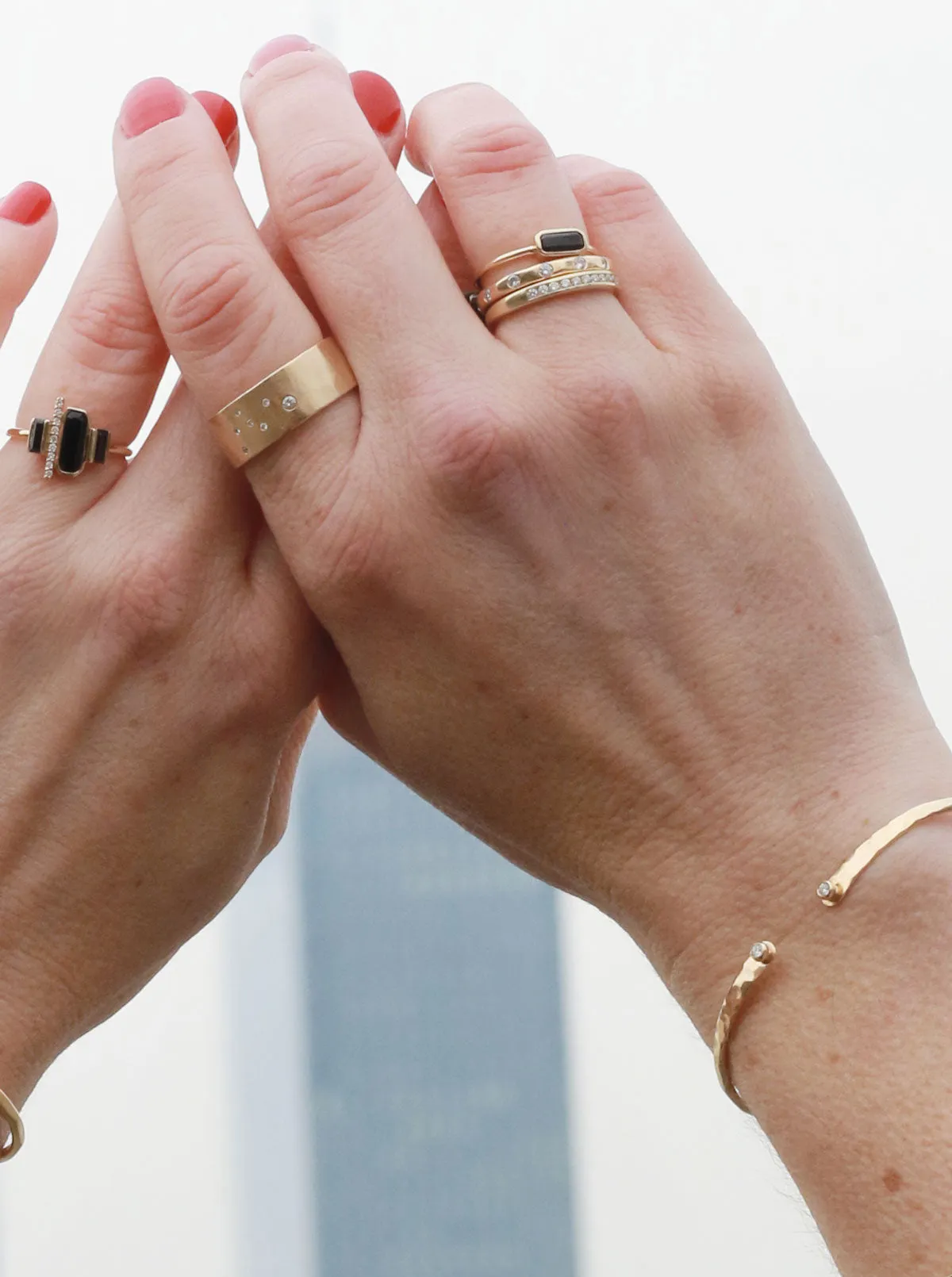 Cityscape Single Spinel Ring