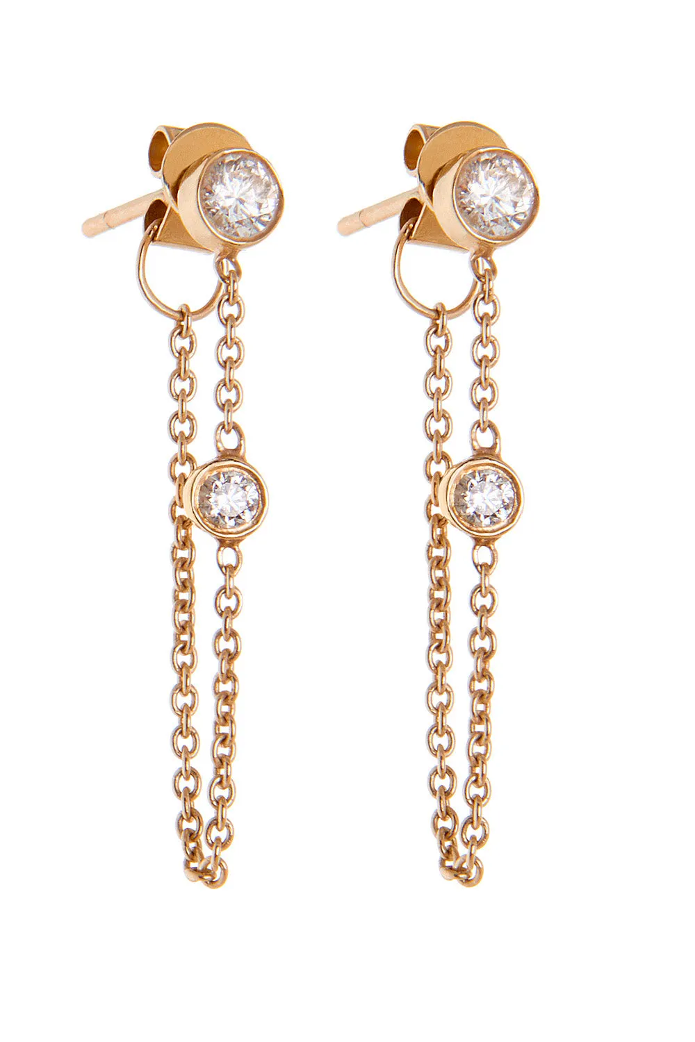 Classic Chain Earrings in 14k Gold
