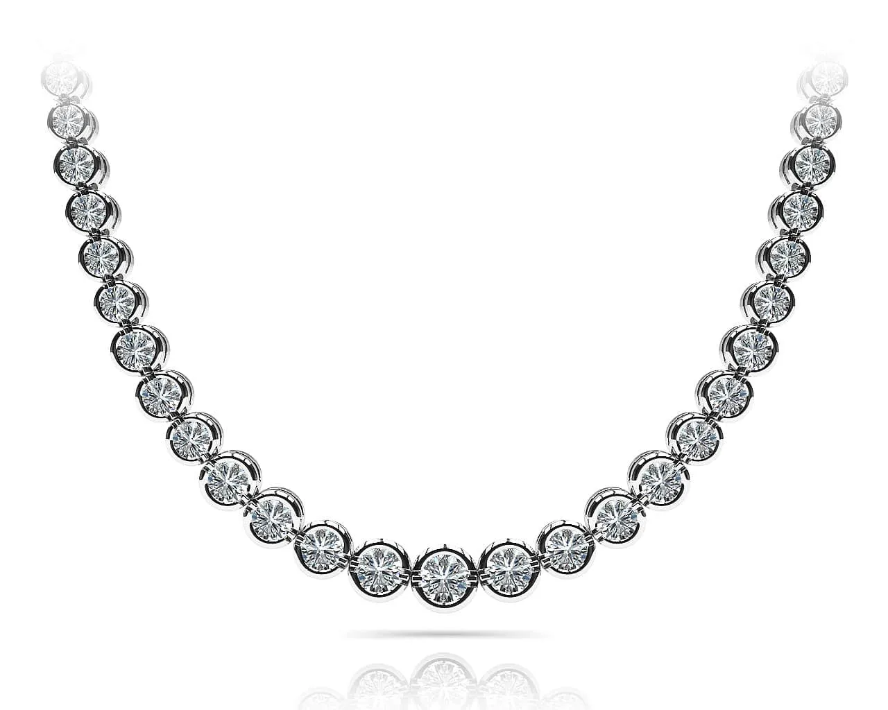 Classic Diamond Strand Diamond Necklace with 5.05 ct.(finished)