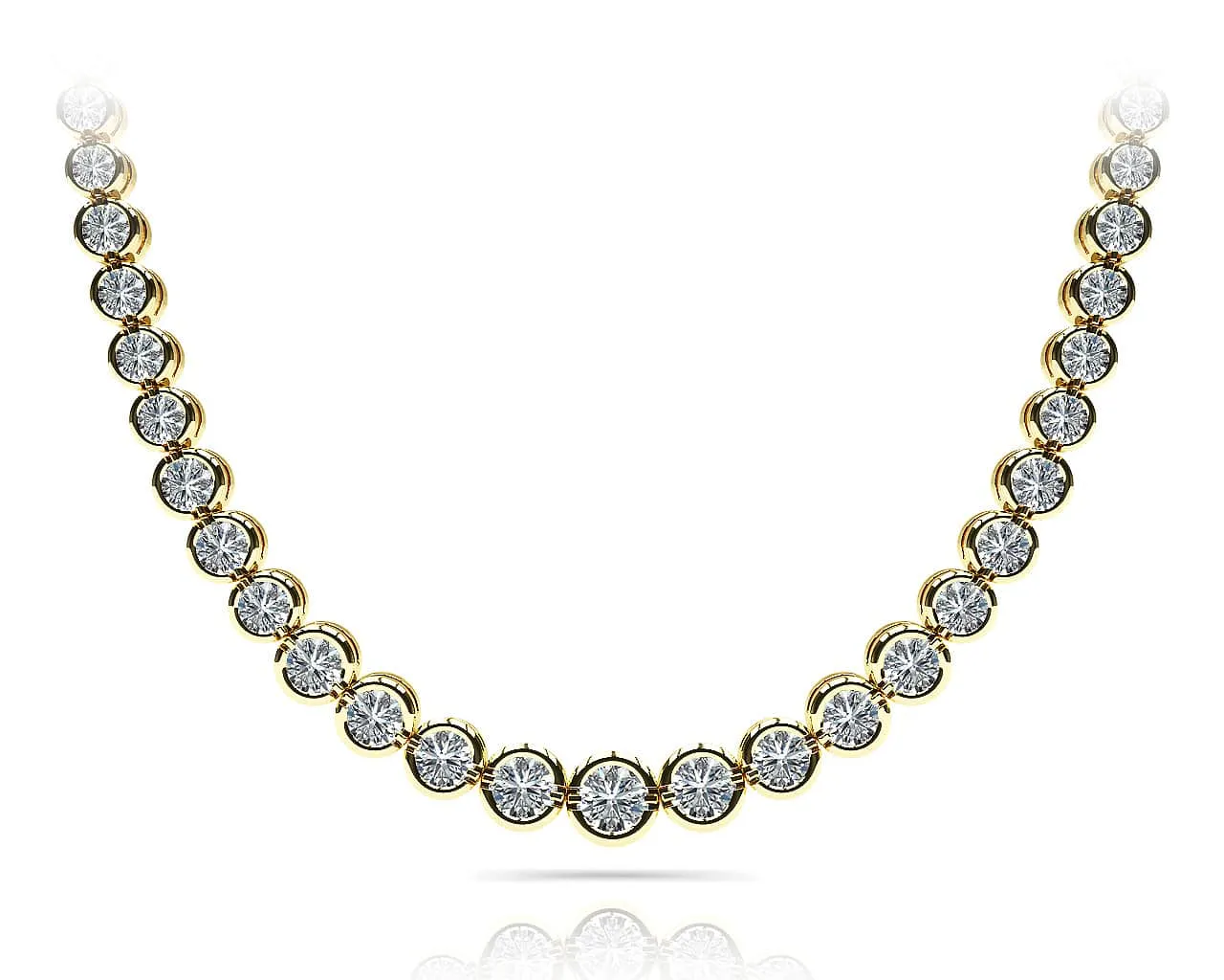 Classic Diamond Strand Diamond Necklace with 5.05 ct.(finished)