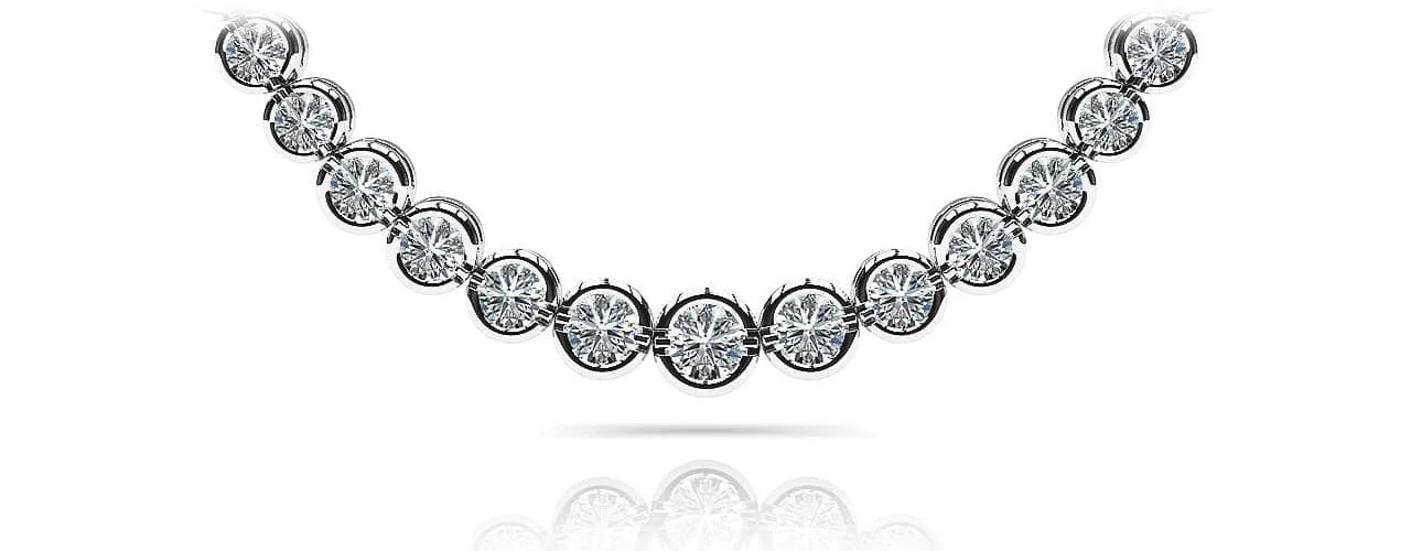 Classic Diamond Strand Diamond Necklace with 5.05 ct.(finished)