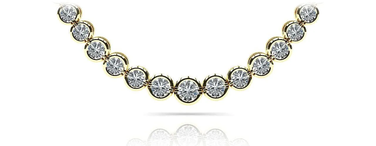 Classic Diamond Strand Diamond Necklace with 5.05 ct.(finished)