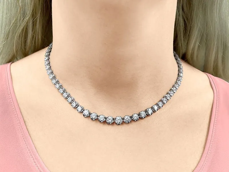 Classic Diamond Strand Diamond  with 11.95 ct.(finished)