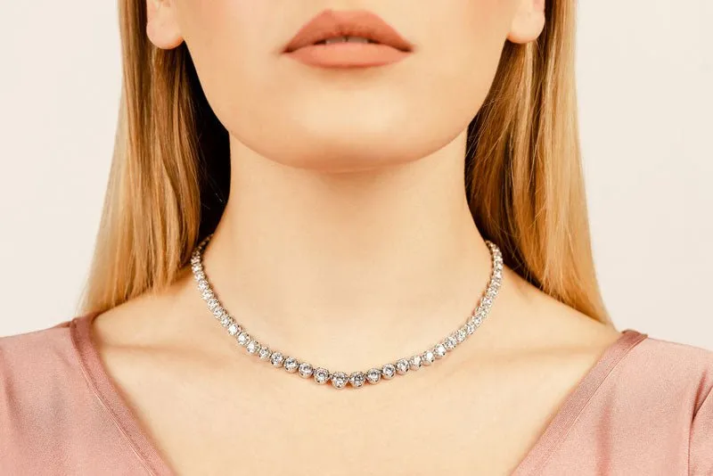 Classic Diamond Strand Diamond  with 11.95 ct.(finished)