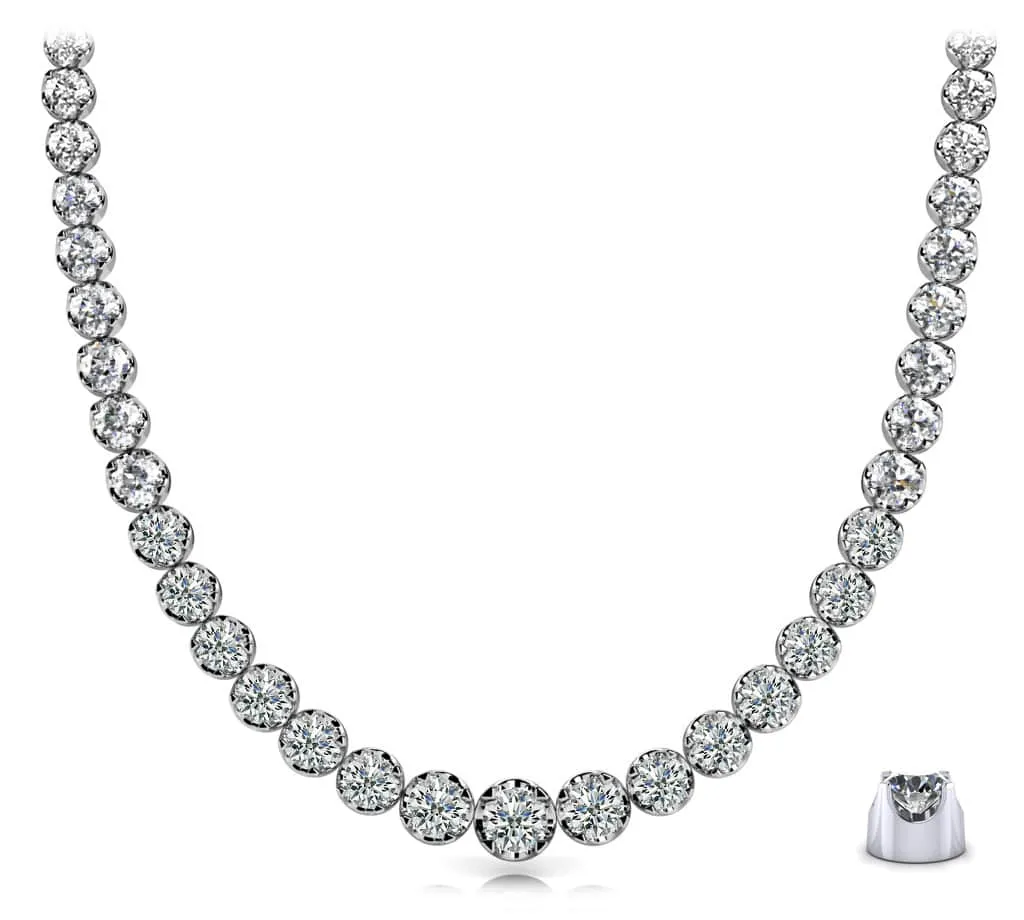 Classic Diamond Strand Diamond  with 11.95 ct.(finished)