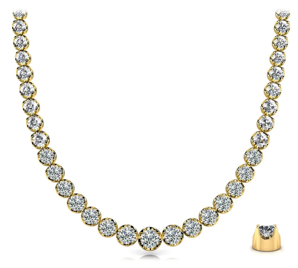 Classic Diamond Strand Diamond  with 11.95 ct.(finished)