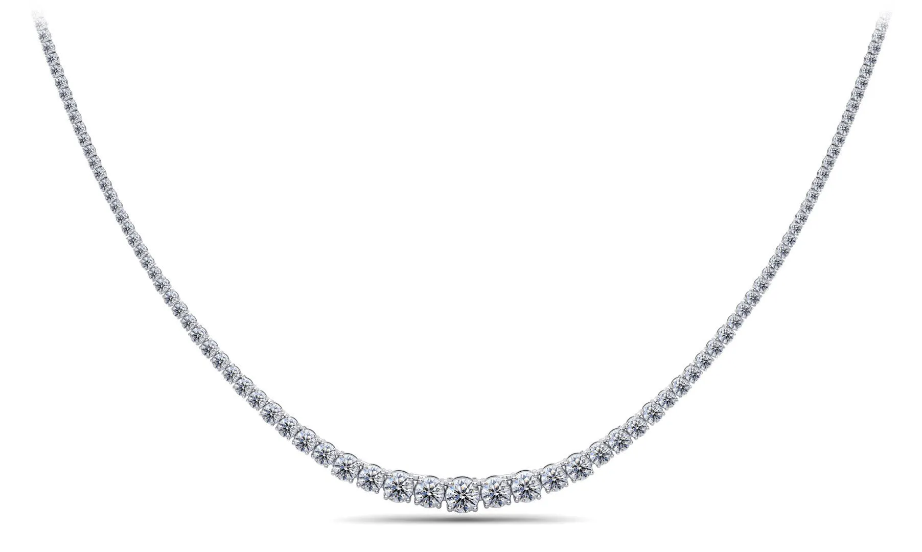 Classic Graduated Strand Of Diamonds with 10.00 ct.(finished)