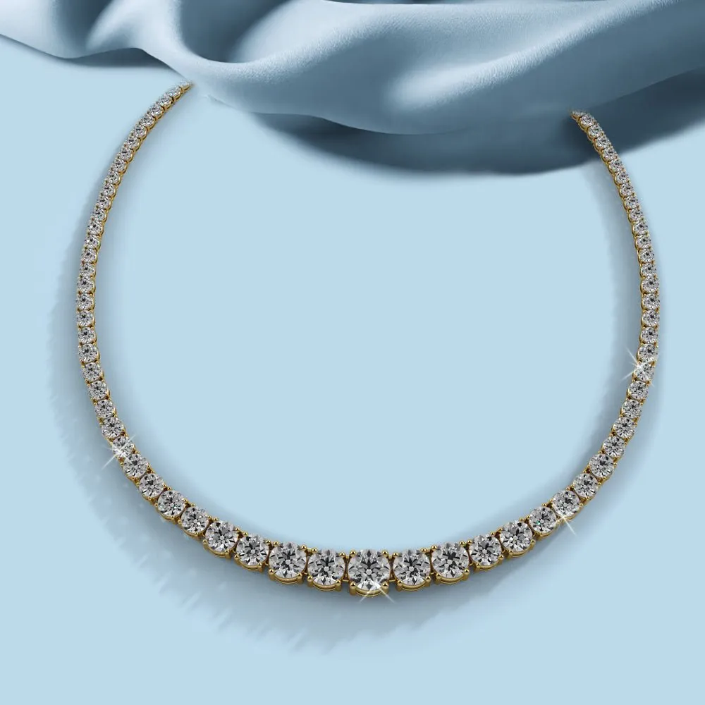 Classic Graduated Strand Of Diamonds with 10.00 ct.(finished)