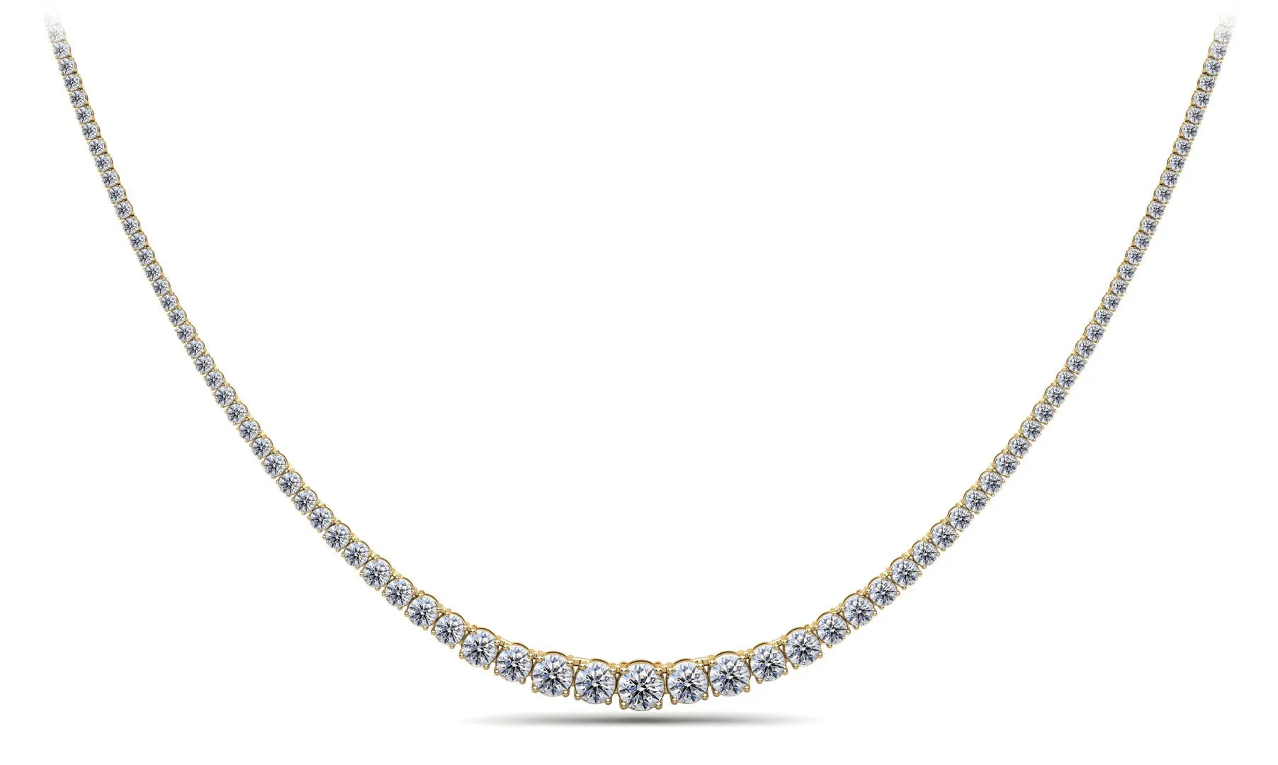 Classic Graduated Strand Of Diamonds with 10.00 ct.(finished)