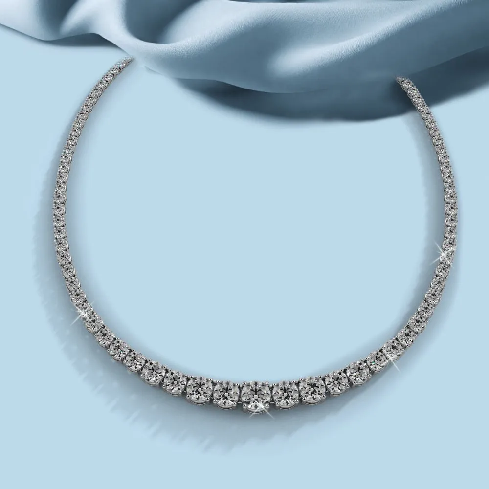 Classic Graduated Strand Of Diamonds with 10.00 ct.(finished)