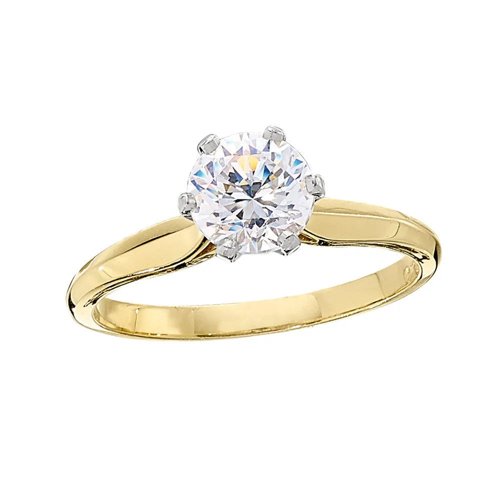 Classic Knife Edge Solitaire Engagement Rings