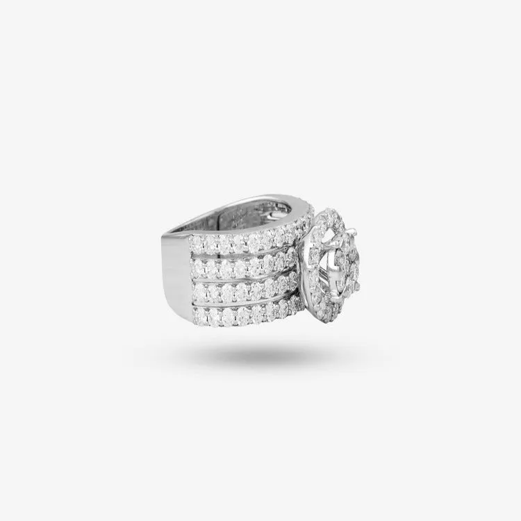 Clustered Saath Phool Ring