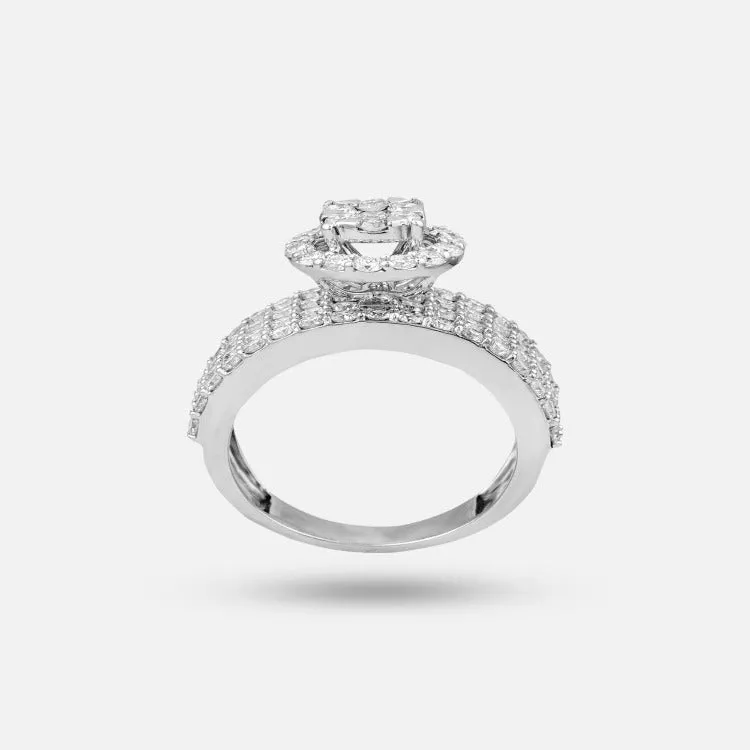 Clustered Saath Phool Ring
