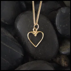 Colleen's Heart Pendant in Gold