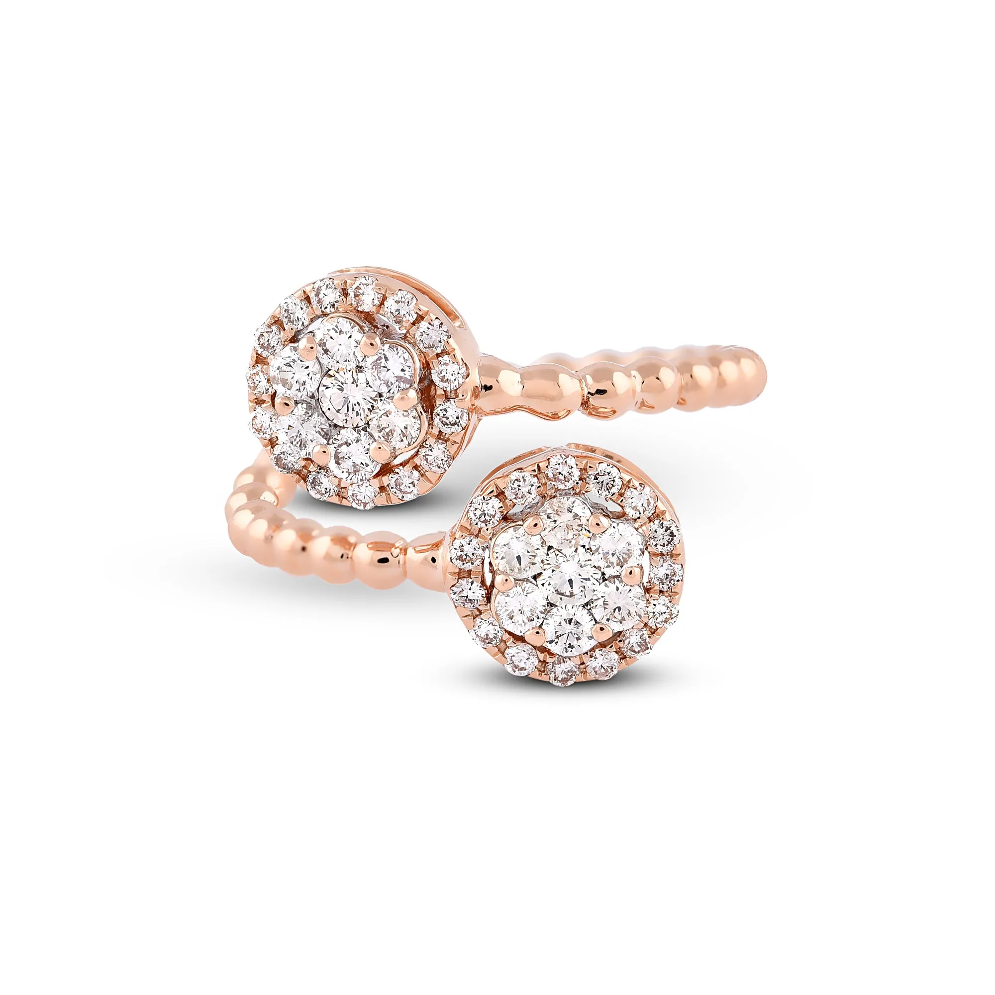 Composite Diamond Open Statement Ring