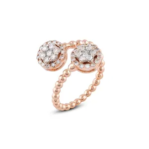Composite Diamond Open Statement Ring