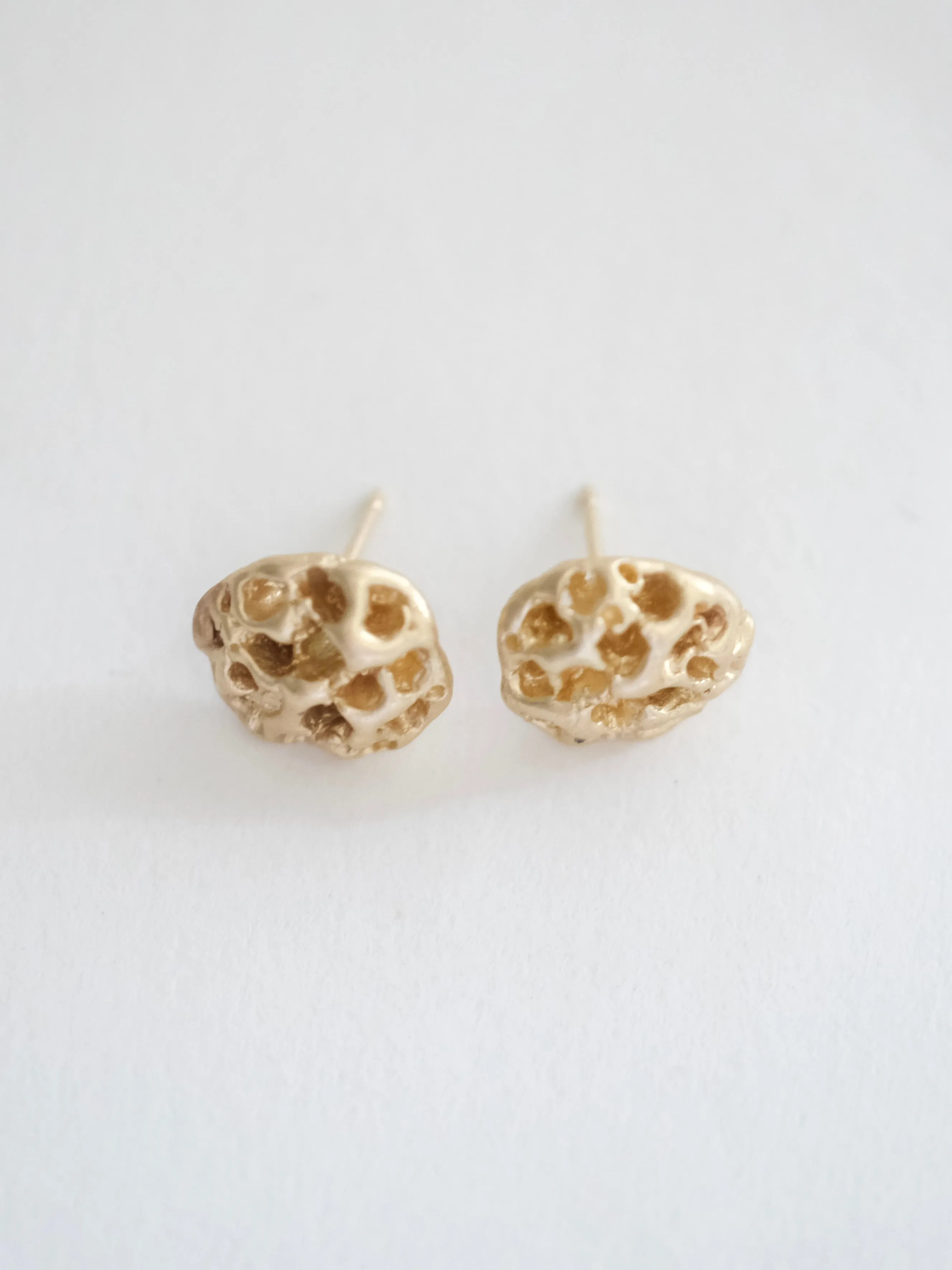 Coral & Ruby Stud earrings